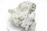 Colorless Apatite Crystal On Quartz With Pyrite - Peru #220823-1